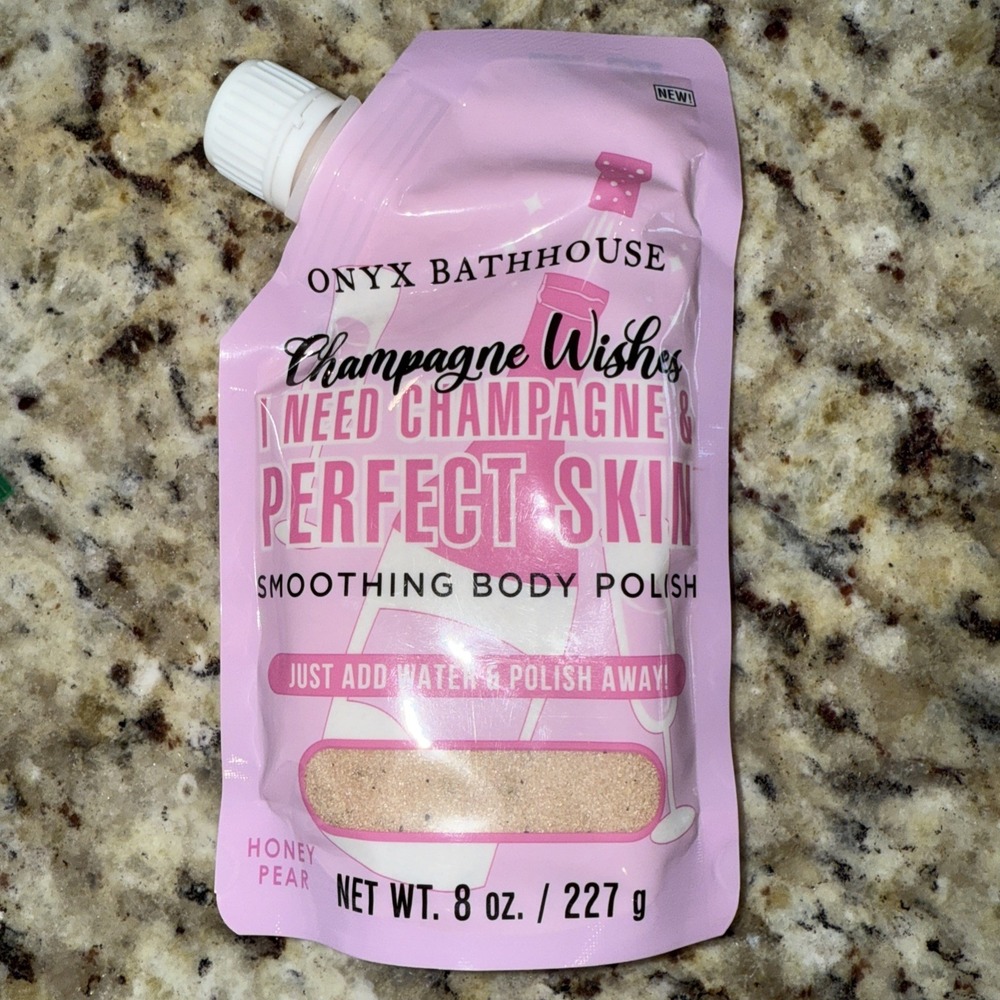 Onyx Bathhouse Honey Pear Body Polish – Exfoliate for Smooth Glowing Skin 4402